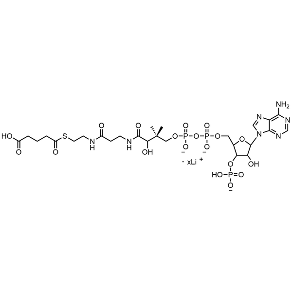 Glutaryl Coenzyme A, Lithium salt — Lyophilized powder, purity ≥ 95%, MW 881.63 g/mol (free acid basis), C26H39N7O19P3S · xLi. Coenza biochemical available from BioHippo.