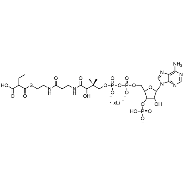 Ethylmalonyl Coenzyme A, Lithium salt — Lyophilized powder, purity ≥ 95%, MW 881.63 g/mol (free acid basis), C25H39N7O19P3S · xLi. Coenza biochemical available from BioHippo.