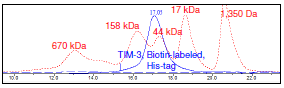 TIM-3, Biotin-labeled, His-tag (Human) HiP™ Recombinant – Figure 1 of 2