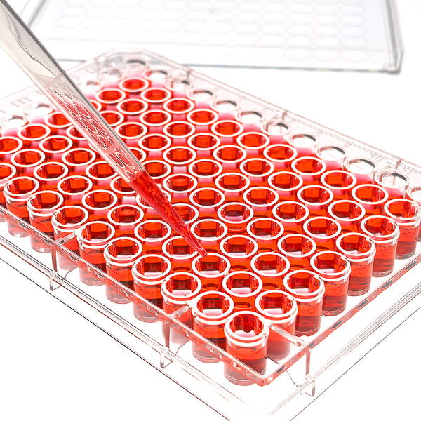 96 Well Cell Culture Plate, Flat-Bottom, Clear, Sterile