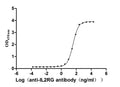The Binding Activity of Rhesus macaque IL2RG with Anti-IL2RG recombinant antibodyActivity: Measured by its binding ability in a functional ELISA. Immobilized Rhesus macaque IL2RG (CSB-MP2765MOW) at 2 μg/mL can bind Anti-IL2RG recombinant antibody. The EC<sub>50</sub> is 33.73-41.04 ng/mL.