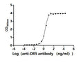 The Binding Activity of Human DR5 with Anti-DR5 Recombinant AntibodyActivity: Measured by its binding ability in a functional ELISA. Immobilized Human DR5 (CSB-MP023965HU1) at 2 μg/mL can bind Anti-DR5 recombinant antibody. The EC<sub>50</sub> is 1.880-2.195 ng/mL.