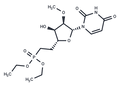1-[6-(Diethoxyphosphinyl)-2-O-methyl-β-D-ribo-hexofuranosyl]uracil – Figure 1 of 1