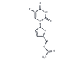 5'-O-Acetyl-2',3'-dideoxy-2',3'-didehydro-5-fluoro-uridine – Figure 1 of 1
