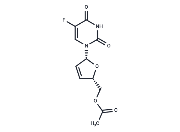 5'-O-Acetyl-2',3'-dideoxy-2',3'-didehydro-5-fluoro-uridine – Figure 1 of 1