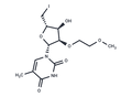 5'-Deoxy-5'-iodo-2'-O-(2-methoxyethyl)-5-methyluridine – Figure 1 of 1