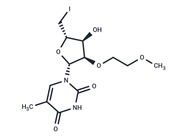 5'-Deoxy-5'-iodo-2'-O-(2-methoxyethyl)-5-methyluridine – Figure 1 of 1