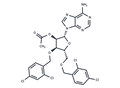 2'-O-Acetyl-3,5-bis-O-(2,4-dichlorobenzyl)adenosine – Figure 1 of 1