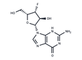 3'-Deoxy-3'-fluoro-xyloguanosine – Figure 1 of 1