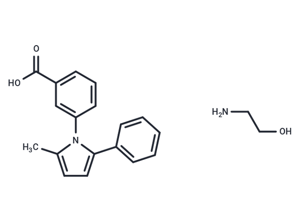 Benzoic acid, m-(2-methyl-5-phenylpyrrol-1-yl)-, compd. with 2-aminoethanol (1:1) – Figure 1 of 1