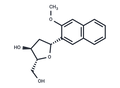 1-b-D-(3-Methoxy naphthalen-2-yl)-2'-deoxyriboside; 1,4-Anhydro-2-deoxy-1-C-(3-methoxy)-naphthalenyl)-D-erythro-pentitol – Fi