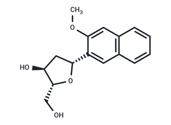 1-b-D-(3-Methoxy naphthalen-2-yl)-2'-deoxyriboside; 1,4-Anhydro-2-deoxy-1-C-(3-methoxy)-naphthalenyl)-D-erythro-pentitol – Fi