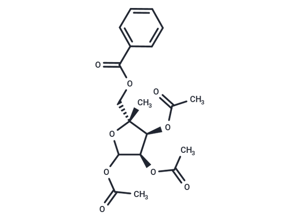 5-O-Benzoyl-1,2,3-tri-O-acetyl-4-C-methyl-D-ribofuranose – Figure 1 of 1