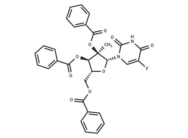 2',3',5'-Tri-O-benzoyl-2'-C-methyl-5-fluorouriddine – Figure 1 of 1