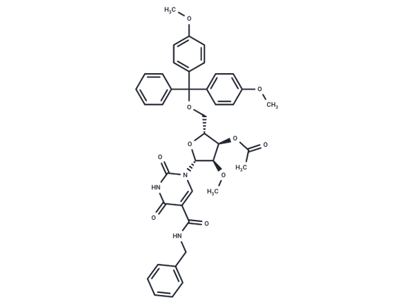 5-Benzylaminocarbony-3'-O-Ac-2'-O-Me-5'-O-DMT-uridine – Figure 1 of 1