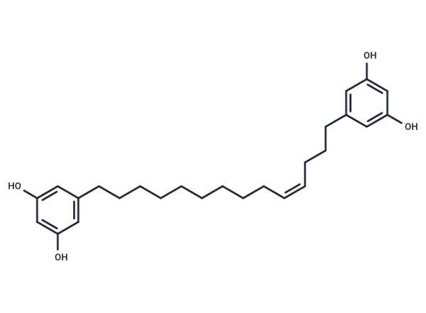 5,5'-(4-Tetradecene-1,4-diyl)bis[1,3-benzenediol] – Figure 1 of 1