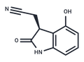 2-(4-Hydroxy-2-oxoindolin-3-yl)acetonitrile – Figure 1 of 1