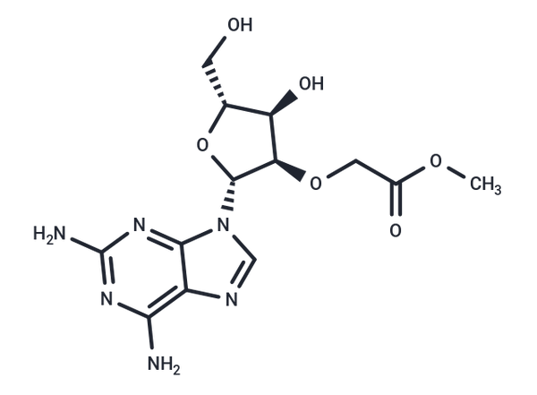 2-Amino-2'-O-(2-methoxy-2-oxoethyl)adenosine – Figure 1 of 1