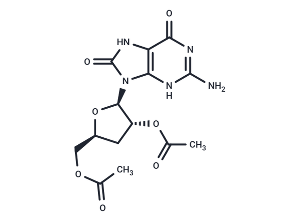 3'-Deoxy-2',5'-di-O-acetyl-8-hydroxyguanosine – Figure 1 of 1
