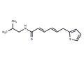 6-(2-Thienyl)-2,4-hexadienoic acid isobutylamide – Figure 1 of 1