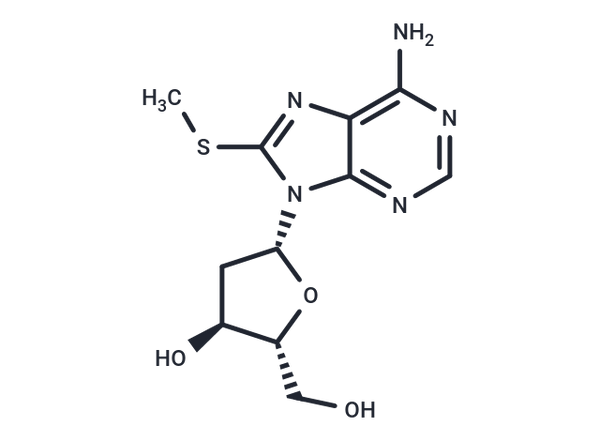 2'-Deoxy-8-methylthio-adenosine – Figure 1 of 1
