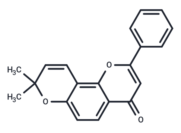 6'',6''-Dimethylpyrano[2'',3'':7,8]flavone – Figure 1 of 1