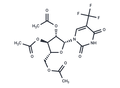 2',3',5'-Tri-O-acetyl-5-(trifluoromethyl)uridine – Figure 1 of 1