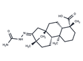 16-[(aminocarbonyl)hydrazono]stachan-18-oic acid – Figure 1 of 1