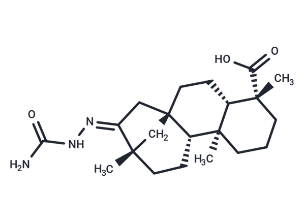 16-[(aminocarbonyl)hydrazono]stachan-18-oic acid – Figure 1 of 1