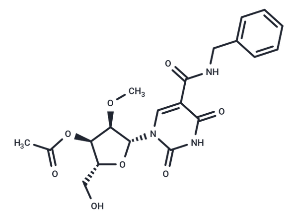 5-Benzylaminocarbonyl-3'-O-acetyl-2'-O-methyluridine – Figure 1 of 1