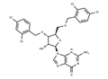 3,5-Bis-O-(2,4-dichlorobenzyl)guanosine – Figure 1 of 1