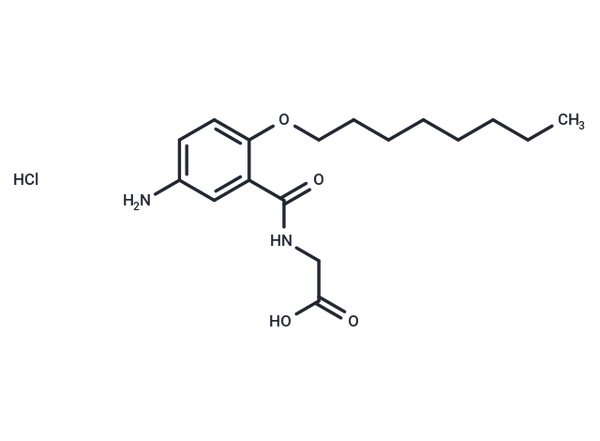 Hippuric acid, 5-amino-2-(octyloxy)-, hydrochloride – Figure 1 of 1