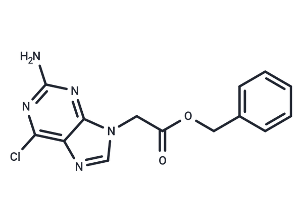 2-Amino-6-chloro-9H-purine-9-acetic acid phenyl  ester – Figure 1 of 1