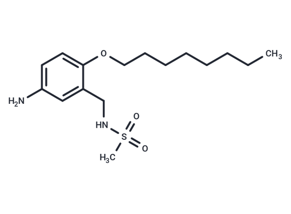 Methanesulfonamide, N-(5-amino-2-(octyloxy)benzyl)- – Figure 1 of 1