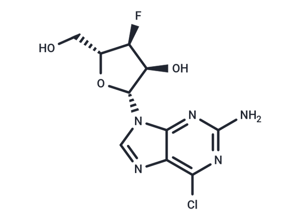 2-Amino-6-chloro-9-(3-deoxy-3-fluoro-beta-D-ribofuranosyl)-9H-purine – Figure 1 of 1