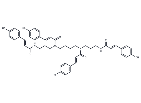 N1,N5,N10,N14-Tetra-trans-p-coumaroylspermine – Figure 1 of 1