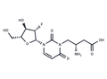 2'-Deoxy-2'-fluoro-N3-(2S)-(2-amino-3-carbonyl]propyl-beta-D-arabinouridine – Figure 1 of 1