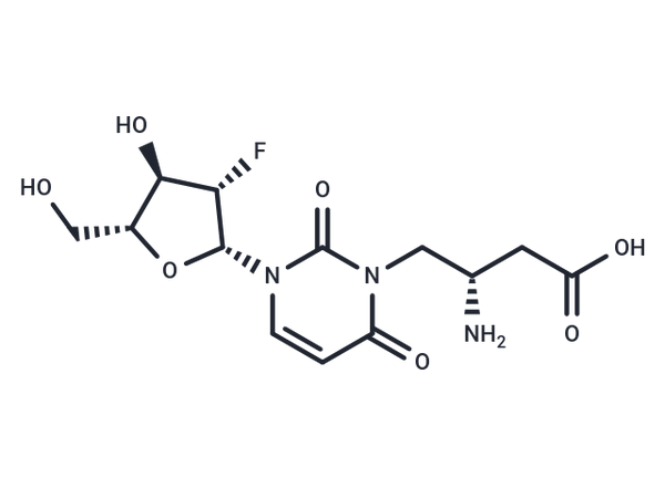 2'-Deoxy-2'-fluoro-N3-(2S)-(2-amino-3-carbonyl]propyl-beta-D-arabinouridine – Figure 1 of 1