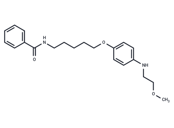 Benzamide, N-(5-(p-((2-methoxyethyl)amino)phenoxy)pentyl)- – Figure 1 of 1