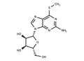 2-Amino-6-methythio-9-(beta-D-ribofuranosyl)-9H-purine – Figure 1 of 1