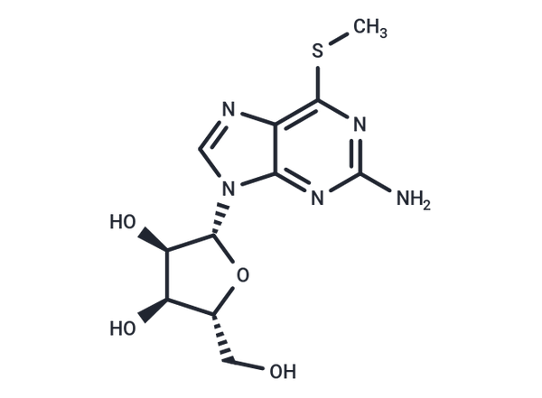 2-Amino-6-methythio-9-(beta-D-ribofuranosyl)-9H-purine – Figure 1 of 1