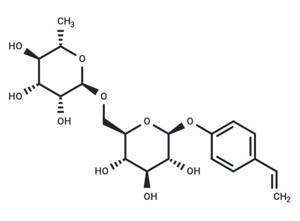 Vinylphenol, O-[L-Rhamnopyranosyl-(1-6)-?-D-glucop – Figure 1 of 1