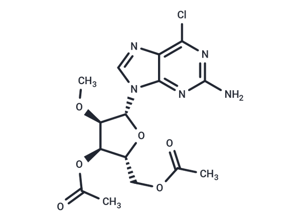 3',5'-Di-O-acetyl-2'-O-methyl-6-chloro-2-aminopurine riboside – Figure 1 of 1