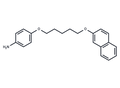 Aniline, p-(5-(2-naphthyloxy)pentyloxy)- – Figure 1 of 1