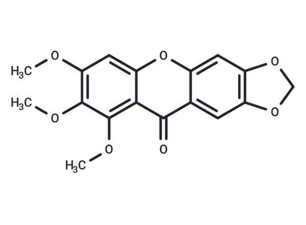 7,8,9-Trimethoxy-10H-1,3-dioxolo[4,5-b]xanthen-10-one – Figure 1 of 1