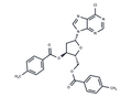 3,5-O-Ditoluoyl 6-chloropurine-9-β-D-deoxyriboside – Figure 1 of 1