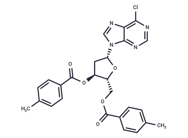 3,5-O-Ditoluoyl 6-chloropurine-9-β-D-deoxyriboside – Figure 1 of 1