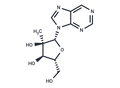 9-(2-C-methyl-β-D-ribofuranosyl)purine – Figure 1 of 1