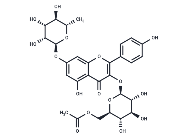 Kaempferol 3-O-(6''-O-acetyl)glucoside-7-O-rhamnoside – Figure 1 of 1