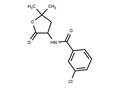 Benzamide, m-chloro-N-(5,5-dimethyl-2-oxotetrahydro-3-furyl)- – Figure 1 of 1